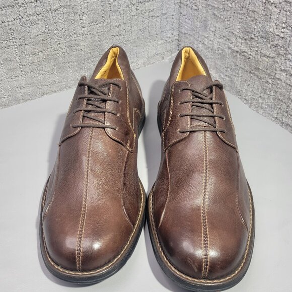 Jos. A. Bank Men\'s Size 11.5D Brown Leather Lined Lace Up Oxford Dress Shoes main image 12